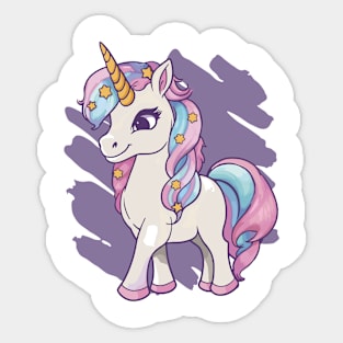 Cute unicorn Sticker